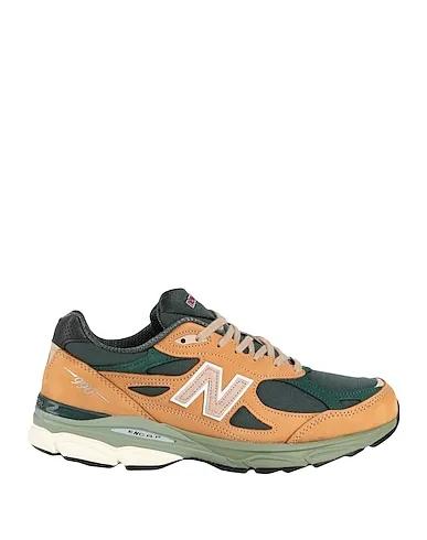 Dark green Techno fabric Sneakers Made in USA 990v3