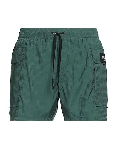 Dark green Techno fabric Swim shorts