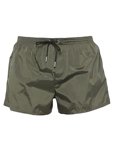 Dark green Techno fabric Swim shorts