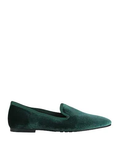 Dark green Velvet Loafers
