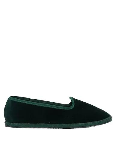 Dark green Velvet Loafers