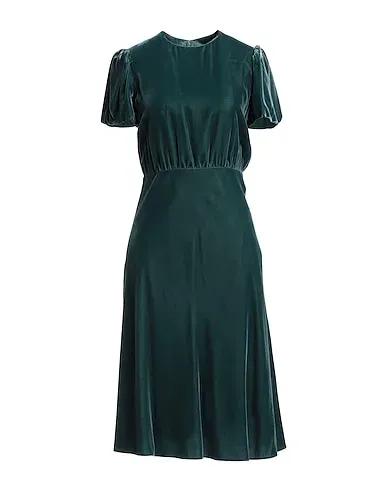 Dark green Velvet Midi dress