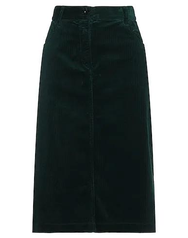Dark green Velvet Midi skirt