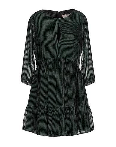 Dark green Velvet Short dress