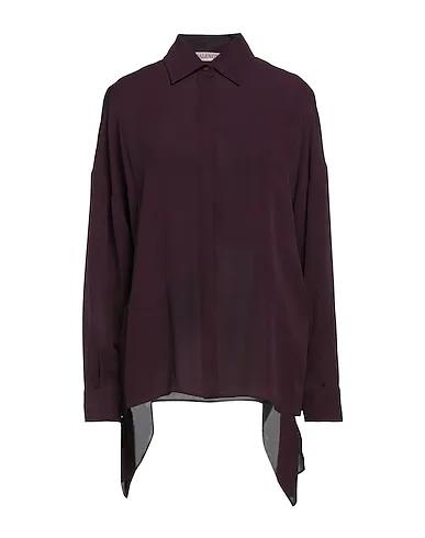 Dark purple Crêpe Silk shirts & blouses