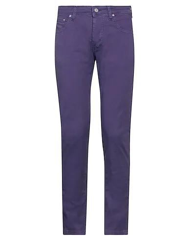 Dark purple Denim Denim pants