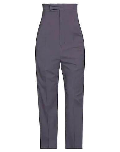 Dark purple Flannel Casual pants
