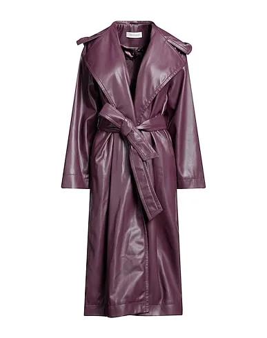Dark purple Full-length jacket