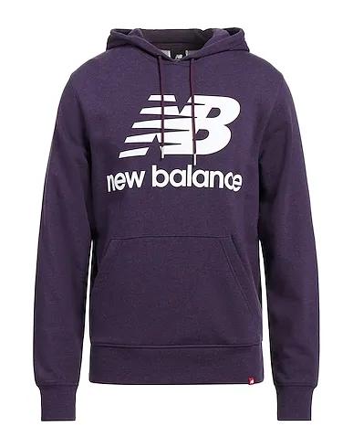 Dark purple Hooded sweatshirt NB Essentials Stacked Logo Po Hoodie