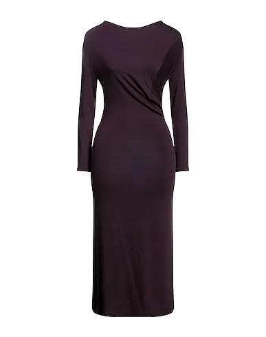 Dark purple Jersey Midi dress