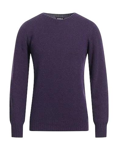 Dark purple Knitted Cashmere blend
