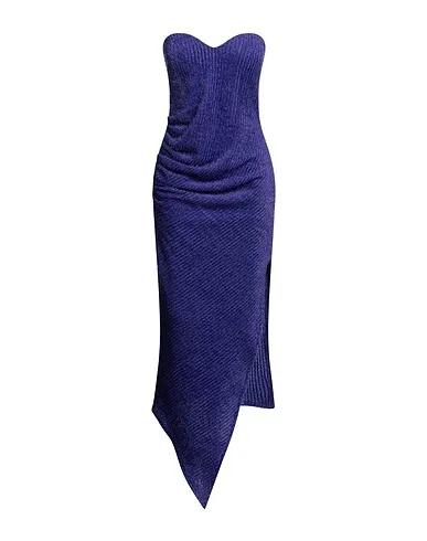 Dark purple Knitted Midi dress