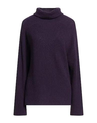 Dark purple Knitted Turtleneck