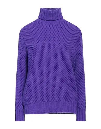 Dark purple Knitted Turtleneck