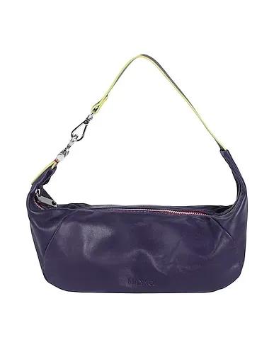 Dark purple Leather Shoulder bag