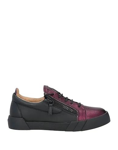 Dark purple Leather Sneakers