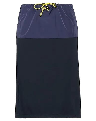 Dark purple Plain weave Midi skirt