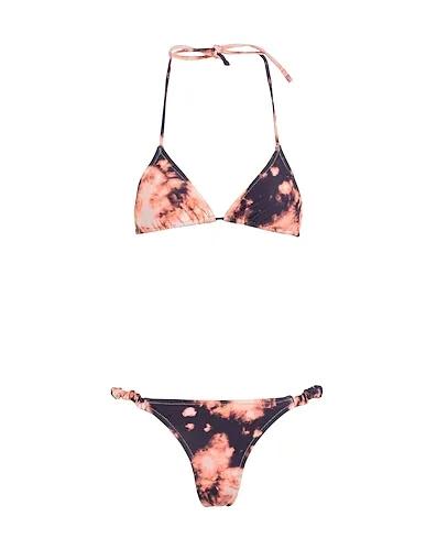 Dark purple Synthetic fabric Bikini SCRUNCHIE SET