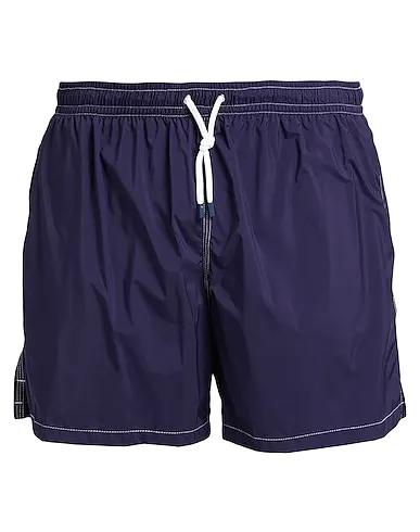 Dark purple Techno fabric Swim shorts