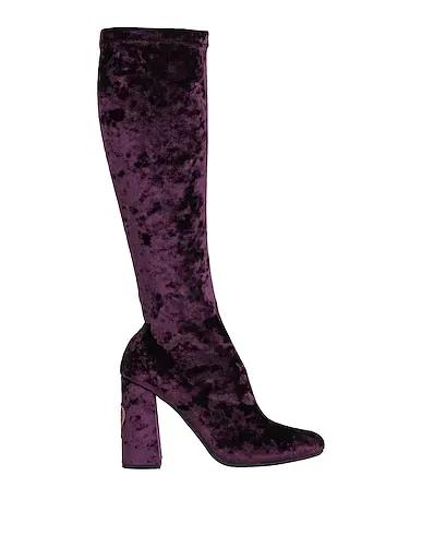 Dark purple Velvet Boots
