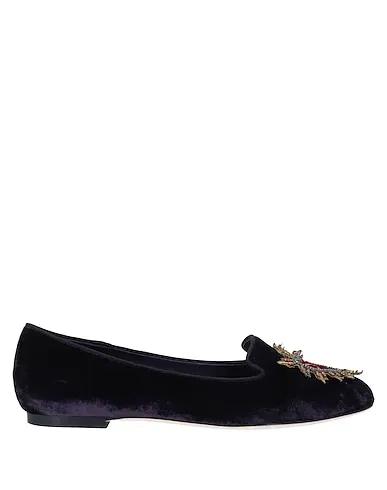 Dark purple Velvet Loafers