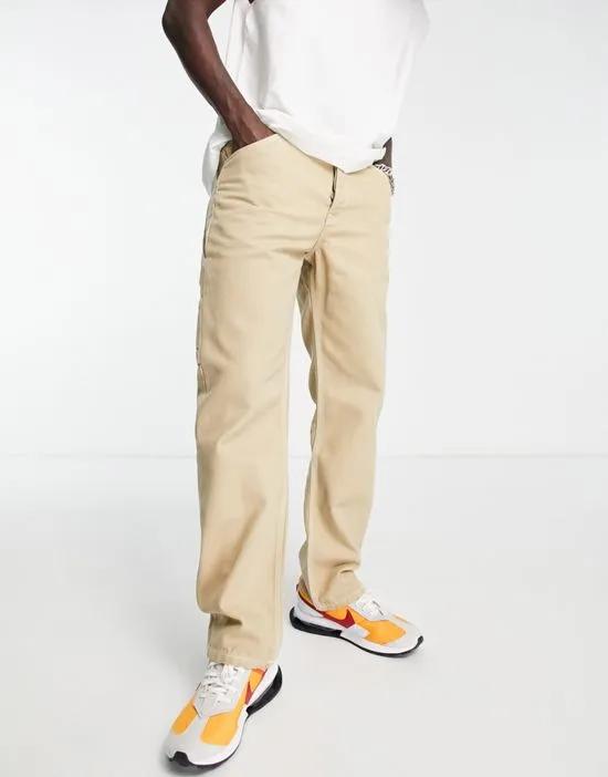 dash worker pants in stone