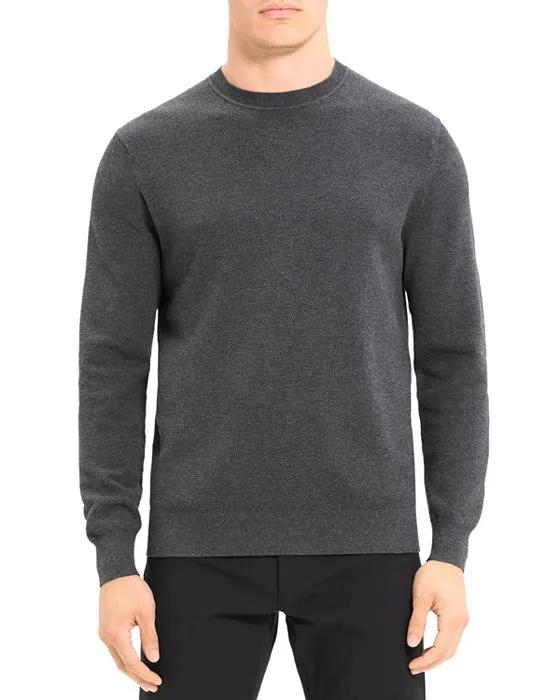 Datter Stretch Textured  Crewneck Sweater
