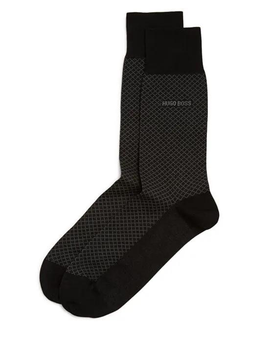 Dean Micro Grid Dress Socks