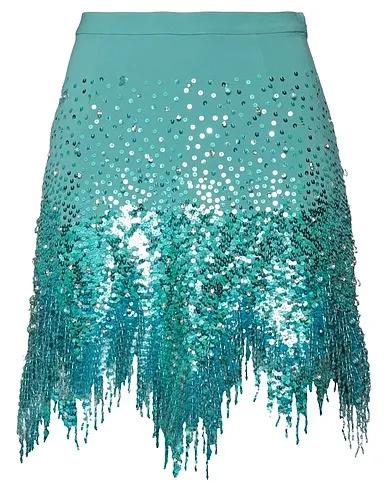 Deep jade Crêpe Mini skirt