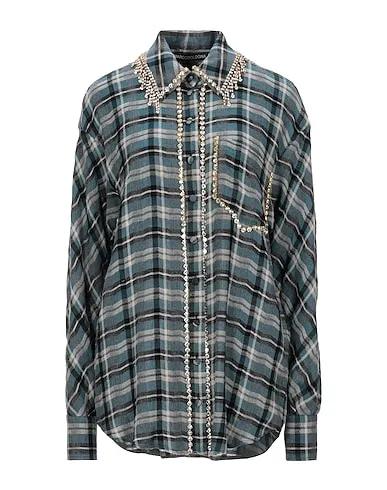 Deep jade Flannel Checked shirt