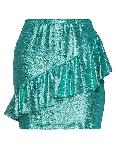 Deep jade Jersey Mini skirt