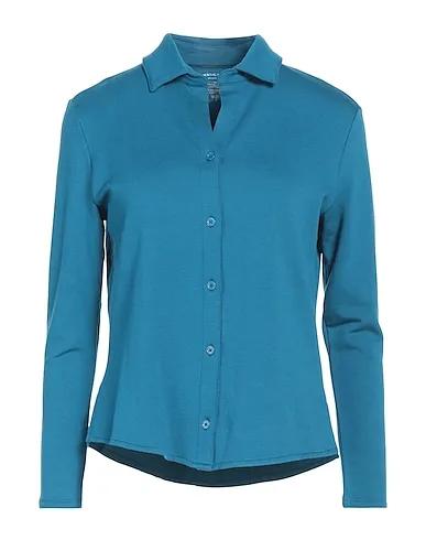 Deep jade Jersey Solid color shirts & blouses
