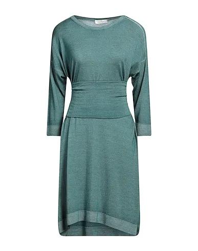 Deep jade Knitted Short dress
