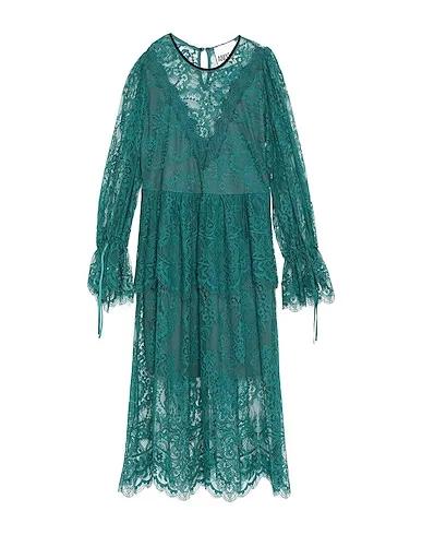 Deep jade Lace Midi dress