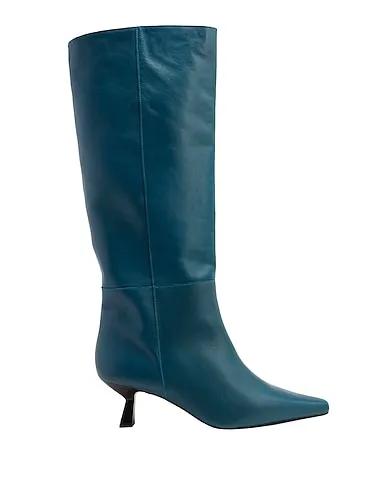 Deep jade Leather Boots LEATHER POINTY-TOE BOOT