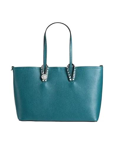 Deep jade Leather Handbag