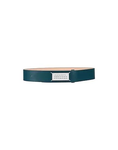 Deep jade Leather Regular belt