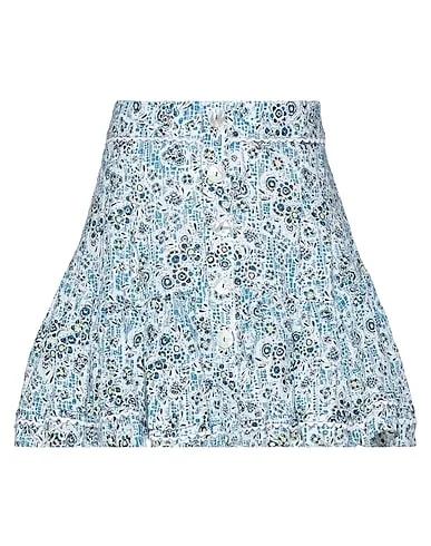 Deep jade Plain weave Mini skirt
