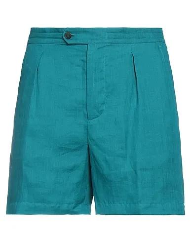 Deep jade Plain weave Shorts & Bermuda