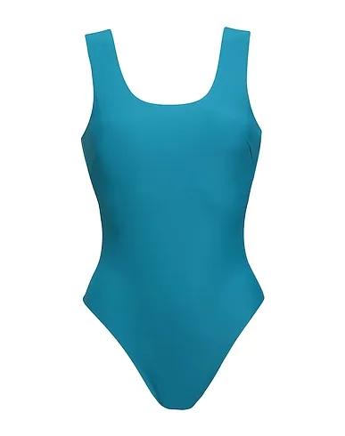 Deep jade Synthetic fabric One-piece swimsuits