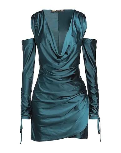 Deep jade Synthetic fabric Short dress