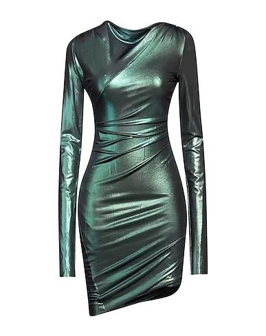 Deep jade Synthetic fabric Short dress