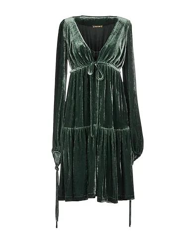 Deep jade Velvet Short dress