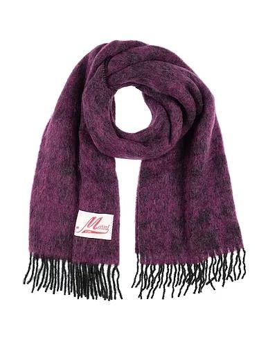 Deep purple Boiled wool Scarves and foulards