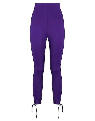 Deep purple Casual pants RECYCLED POLY CUT-OUT DETAIL STIRRUP LEGGINGS
