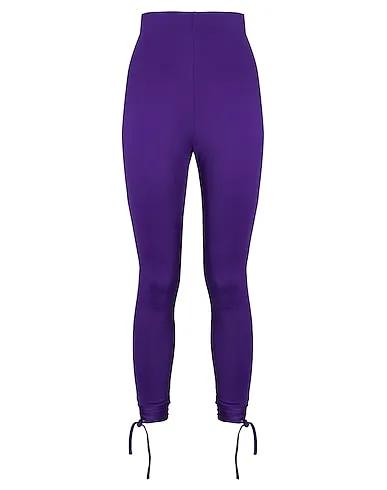 Deep purple Casual pants RECYCLED POLY CUT-OUT DETAIL STIRRUP LEGGINGS