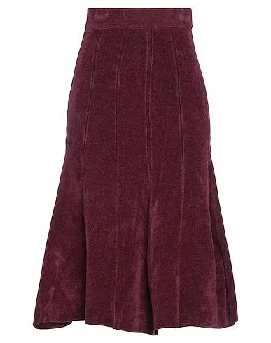 Deep purple Chenille Midi skirt
