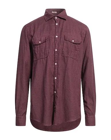 Deep purple Flannel Checked shirt