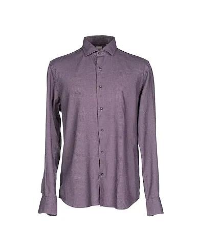 Deep purple Jacquard Patterned shirt