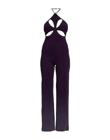 Deep purple Jersey Jumpsuit/one piece